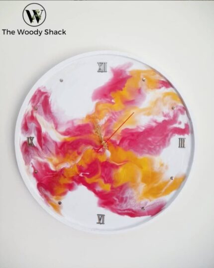 Wood Epoxy Resin Clock